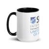 Skål International Logo Coffee Mug – White Ceramic with Blue Interior, Premium 11oz / 15oz - Image 11