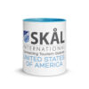 Skål International Logo Coffee Mug – White Ceramic with Blue Interior, Premium 11oz / 15oz - Image 7
